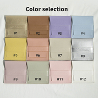 Pochette de rangement pour bijoux en cuir PU avec logo personnalisé, sac enveloppe de luxe de haute qualité, design carré 8*8cm, emballage portable pour bijoux