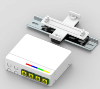 Câble à fibre optique miniature FTTH pour intérieur, LSZH, avec prise murale à fibre optique pré-terminée, boîte terminale à fibre optique 4 ports, IP45, blanc
