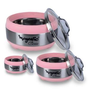 Juego de Recipientes Térmicos para Alimentos de Acero Inoxidable, 3 Piezas |   Juego de Cazuelas Térmicas de Doble Pared para Cocina y Comedor - Product Image 6