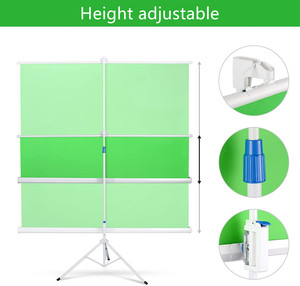 Écran vert Portable 100 pouces avec trépied, arrière-plan Chromakey pour diffusion en direct de jeux vidéo - Product Image 4