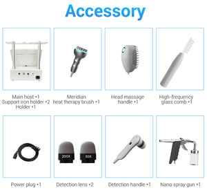 แปรงนวดดูแลหนังศีรษะแบบ5 in 1ใช้สปาผมแบบพกพาเครื่องทดสอบผิวหนังดูแลหนังศีรษะ - Product Image 3