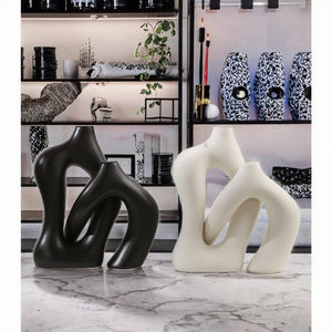 Modern Porcelain Ceramic <b>Vase</b> Home Decor Tabletop Wedding Flower <b>Vase</b> <b>Unique</b> Design Gifts Home Decor Pottery Art for Diwali - Product Image 3