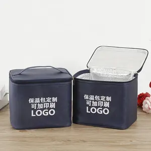 Günstige benutzer definierte Logo drucken wasserdichte Picknick Mittagessen isolierte Kühltasche