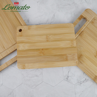 Ensemble de 3 planches à découper en bambou en bois de cuisine mini gravées au laser vierges bon marché en vrac