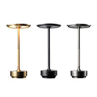 Lampe de table sans fil rechargeable à LED avec capteur tactile, veilleuse sans fil, lampe de lecture pour restaurant, hôtel, bar, chambre à coucher, décoration