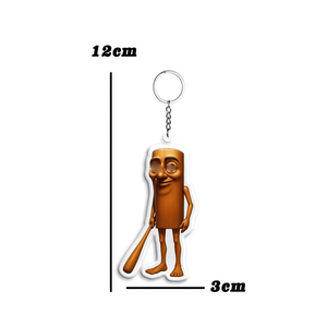 Porte-clés en acrylique amusant, figurine animale italienne 'Brainrot' Bombardiro Crocodilo Tralalero Tralala Juguete Tung Tung Sahur - Product Image 3