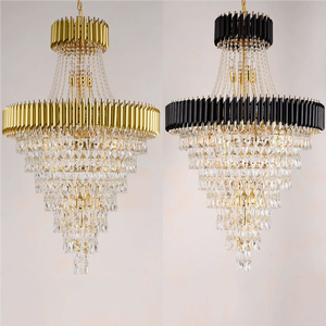 Đèn chùm pha lê mạ vàng sang trọng, đèn treo pha lê cao cấp, đèn thả pha lê xa xỉ của khách sạn TOGETHER - Product Image 6