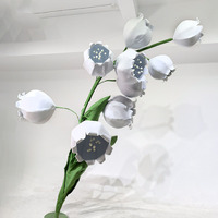 C-308 grande fleur de lys artificielle installation d'art de papier de vallée géante pour centre commercial DP Point décoration de mariage et accessoires de photographie