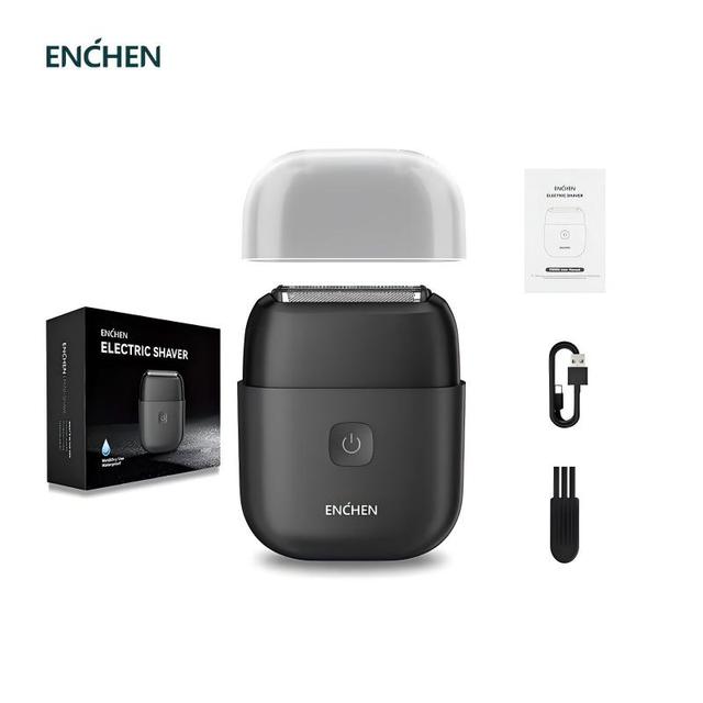 Enchen Twin Blade Electric Shaver for Men IPX7 Waterproof 350mAh Rechargeable for Home Travel