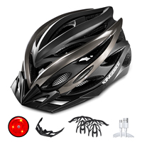 Casque de vélo VTT ultraléger double usage avec visière pour la course sur route et les sports cyclistes