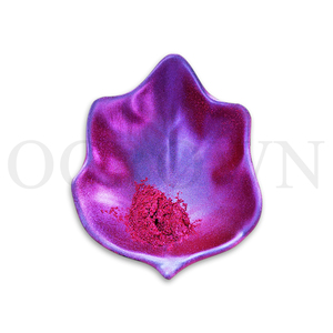 Màu Tím sáng màu đỏ thay đổi Duochrome mắt mỹ phẩm sắc tố long lanh Tắc Kè Hoa Nail ngâm bột - Product Image 4