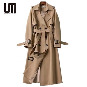 Nuovi Arrivi OEM: Elegante <span class=keywords><strong>Trench</strong></span> Coat da Donna, Stile Lungo, <span class=keywords><strong>Taglie</strong></span> Grandi, per Autunno e Inverno - Product Image 1