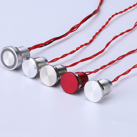 Bouton tactile capacitif électrique 12 mm, bouton poussoir étanche IP68, interrupteur tactile piézo momentané à verrouillage sous l'eau