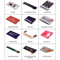 Etiquetas de Cuello con Logotipo y Eslogan Personalizados, Certificadas por ISO9001 y BSCI, Etiqueta Tejida de Poliéster Ecológica para Coser en la Ropa