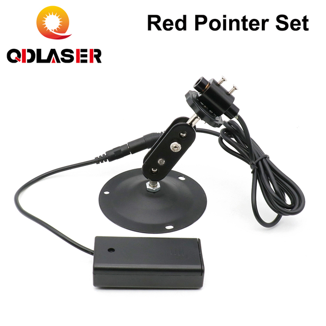 Red Laser Locator Red Dot Beam Focusable Laser Diode Module With Battery Case Mount for Marking Machine