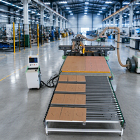 Machine de découpe, perçage et fraisage CNC pour le travail du bois, avec changement d'outil automatique personnalisé, pour la fabrication de meubles en panneaux