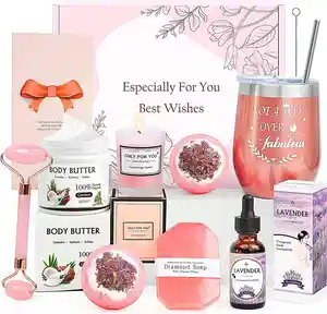 Paquete <span class=keywords><strong>de</strong></span> regalo <span class=keywords><strong>de</strong></span> mimo para mujer, <span class=keywords><strong>almohada</strong></span> <span class=keywords><strong>de</strong></span> lavanda, niebla, sales <span class=keywords><strong>de</strong></span> baño, jabón, bomba <span class=keywords><strong>de</strong></span> baño, vela, exfoliante corporal, regalo <span class=keywords><strong>de</strong></span> cumpleaños y San Valentín - Product Image 1