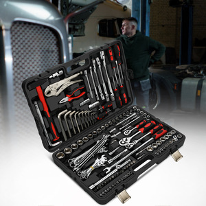 Goodking 147-Piece Automotive Repair Tool Set Combination Wrench <b>Ratchet</b> <b>Socket</b> Kit For Machine Repair In Hard Case - Product Image 4