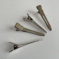 Vente en gros de pinces à cheveux personnalisées pour coiffeur canard 4.6cm Fixateur de cheveux en métal en acier inoxydable du fabricant