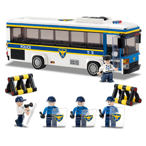 Bus de police urbain OXFORD TOWN POLICE, blocs de construction en plastique, 320 pièces, véhicule de transport de sécurité publique, jouets en ABS - Product Image 4