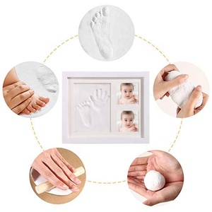 Cadre photo mural imprimé pieds <span class=keywords><strong>et</strong></span> mains de bébé Eco-friend Baby Pet Paw Prints Souvenir BB Safe Inkpads Kit - Product Image 4