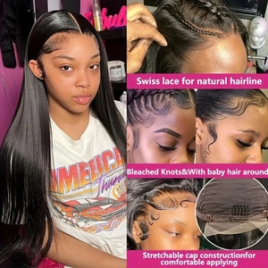 Proveedor de Pelucas de Cabello Humano Natural, Peluca Frontal de Encaje HD 13x4, Pelucas Frontales de Encaje de Cabello Indio Virgen 13x6 y Cabello Vietnamita Virgen para Mujeres Negras - Product Image 5