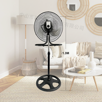 Ventilateur électrique 3 en 1, 18 pouces, grille métallique, 3 pales, 3 vitesses, 110-240V, ventilateur sur pied