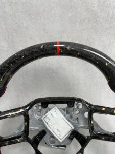 Volante de Fibra de Carbono Personalizado para <span class=keywords><strong>Ford</strong></span> <span class=keywords><strong>Mustang</strong></span> <span class=keywords><strong>Mach</strong></span> E GT 2021 2022 <span class=keywords><strong>2023</strong></span> 2024 2025 - Product Image 2