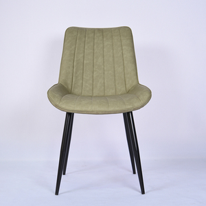 <span class=keywords><strong>Chaises</strong></span> de cuisine confortables à dossier haut, design moderne et simple, pieds en métal, revêtement en cuir PU, chaise de <span class=keywords><strong>salle</strong></span> à <span class=keywords><strong>manger</strong></span> en vente - Product Image 2