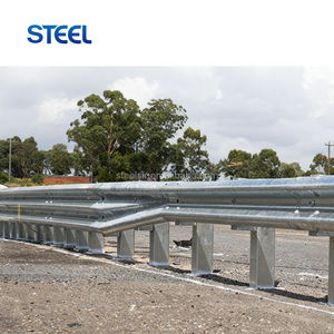 Barriera di traffico zincato a caldo Thrie-Beam ondulato esterno usato Crash barriera autostradale Guardrail per la vendita della California - Product Image 1