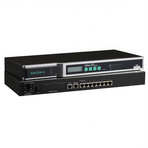 โมซ่า เอ็นพอร์ต 6610-8 เซิร์ฟเวอร์อุปกรณ์แบบอนุกรม 8 พอร์ต อีเธอร์เน็ต เครือข่ายอุตสาหกรรม - Product Image 2