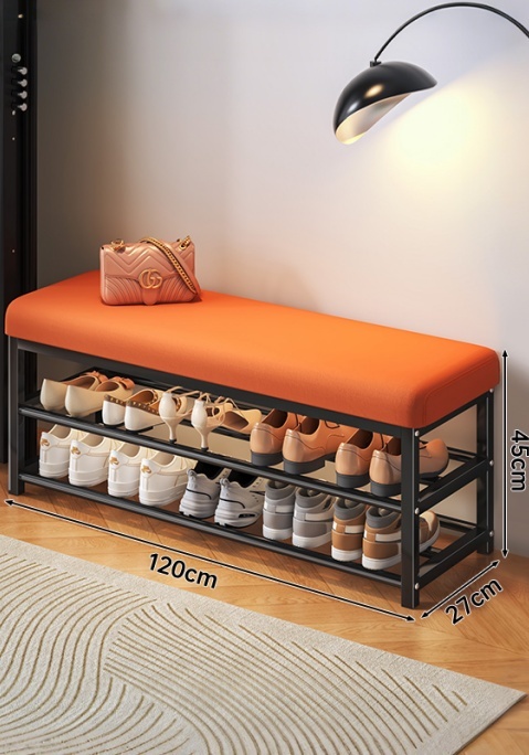 120 cm NOIR-ORANGE