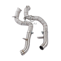 Tuyau de descente isolé direct SS304 pour Mercedes-AMG GLE63 4.0T V8 2023+ – Tuyau de décharge pour performance de course, échappement à flux libre