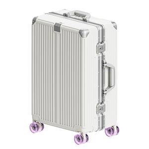 Maleta de Mano con Marco de Aluminio, 20 Pulgadas, Ruedas Giratorias, Candado TSA, Color Sólido, Unisex, Equipaje de Viaje, Otoño 2024 - Product Image 4