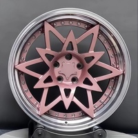 HZH Juego de 2 Ruedas Forjadas de Aleación de Aluminio de 18 19 20 21 22 Pulgadas 5x120 con Diseño de Copo de Nieve para BMW E46 M3 E92 F30, Acabado Pulido de Alto Brillo