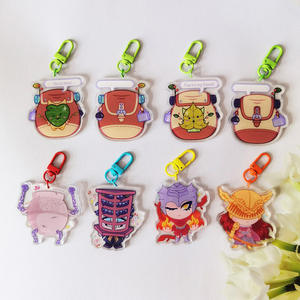 Felton personnalisé clair imprimé figurines d'anime porte-clés en acrylique pas de quantité minimale de commande breloques en acrylique double face - Product Image 3