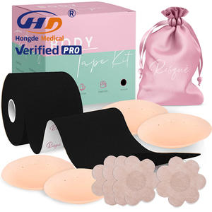 All'ingrosso bende coesive elasticizzate elastiche in lattice facili strappi impermeabili impugnatura per tatuaggio nastro adesivo invisibile - Product Image 5