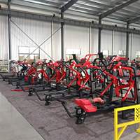 Máquina de remo sentado con carga de placas, entrenamiento de fuerza para espalda, fabricante de equipos de gimnasio
