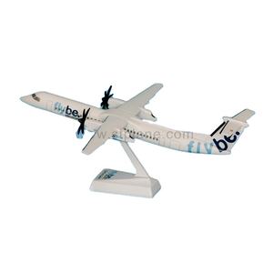 Modèle d'avion en plastique à l'échelle 1/100, 33 cm, Q400, radiocommandé, livraison Flybe, personnalisable, jouet - Product Image 1