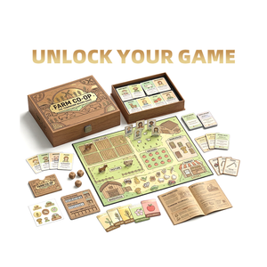 Jeu de société <span class=keywords><strong>interactif</strong></span> Ferme Coopérative avec dés et suivi des ressources pour le team building, certifié UKCA, boîte en carton, jeu de cartes - Product Image 2