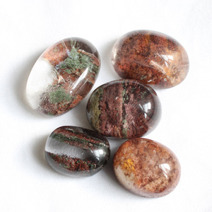 고품질 천연 가든 쿼츠 크리스탈 유령 팬텀 쿼츠 크리스탈 타원형 카보숑 주얼리 제작용 - Product Image 2