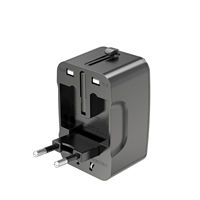 Foxcan petite taille propre brevet adaptateur secteur de voyage universel logo couleur personnalisé prise multi prise chargeur de prise électrique