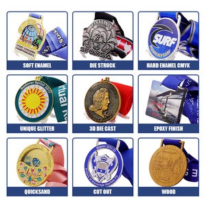 Médaille souvenir en métal moulé sous pression personnalisée, devinez que vous allez adorer le design! Pour afficher votre logo personnalisé de collection de sports de course - Product Image 3