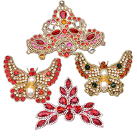 Accessoires pour chaussures en strass, patchs à coudre, appliques en cristal à repasser, broderie de perles, embellissement pour robes de mariée, sacs, vêtements