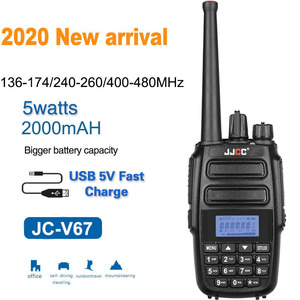 TOT larga banda stretta palmare 3km Radio trasmettitore 2 vie Radio Woki Toki Walkie Talkie JC-V67 - Product Image 3