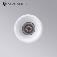 Plafonnier LED encastré rond intelligent Alpha Lighting Dim to Warm 6500K 10W IP54 pour salle de bain