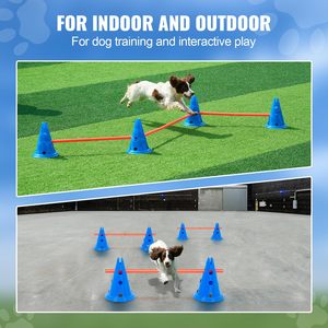 Juego <span class=keywords><strong>de</strong></span> 6 Conos <span class=keywords><strong>de</strong></span> Obstáculos para Agilidad Canina, Equipo <span class=keywords><strong>de</strong></span> Agilidad Ligero y Duradero para Mejorar la Agilidad del Perro, Circuito <span class=keywords><strong>de</strong></span> Obstáculos para Cachorros al Aire Libre - Product Image 5