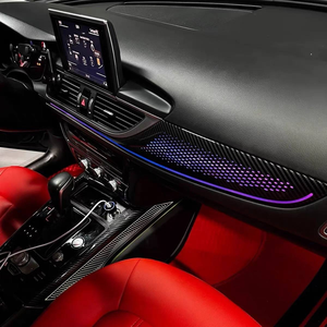 Kit d'éclairage d'ambiance SJC pour <span class=keywords><strong>Audi</strong></span> A6 C7 2012-2018 LHD, accessoires d'éclairage d'ambiance intérieur LED pour mise à niveau de voiture - Product Image 2