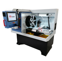 Machine CNC à 2 axes pour la réparation de roues, avec découpe diamantée de précision, scanner laser et programmation automatique, pour usine horizontale
