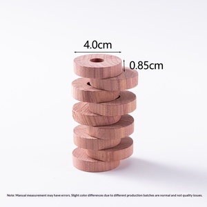 Anneau circulaire en bois de cèdre et bloc de cèdre rouge naturel personnalisé 4,0x0,85CM, emballage personnalisé, vente en gros directe usine Chine - Product Image 6